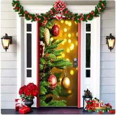 Christmas Fabric Door Hanging Background