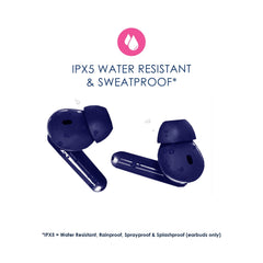 "Navy Baby" Bluetooth True Wireless Earbuds, IPX5 Water Resistant, over 20 Hours of Play Time