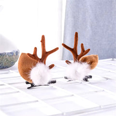 2-Pack Cute Reindeer Ears Hair Clips