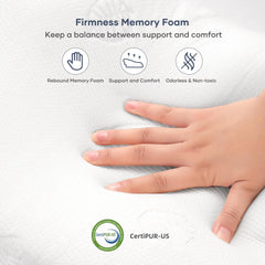 Cervical Memory Foam Pillow, Certipur-Us Certification, for Side Back & Stomach Sleepers bedroom