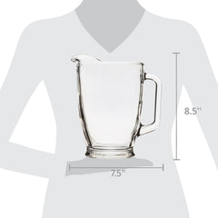 7-Piece Clear Glass Pitcher and Drinkware Tumbler Set