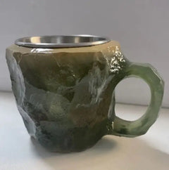 Elegant Resin Mineral Crystal Coffee Mug - 400ml