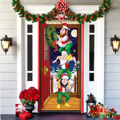 Christmas Fabric Door Hanging Background