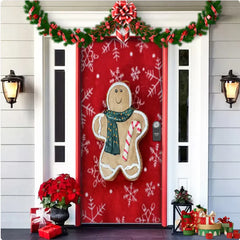 Christmas Fabric Door Hanging Background