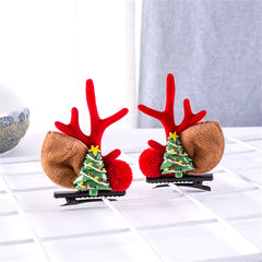 2-Pack Cute Reindeer Ears Hair Clips