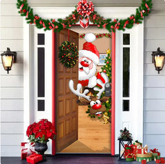 Christmas Fabric Door Hanging Background