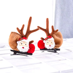 2-Pack Cute Reindeer Ears Hair Clips