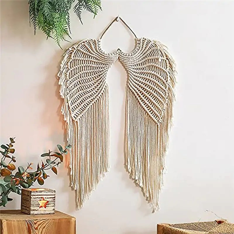 Woven Angel Wings Decor