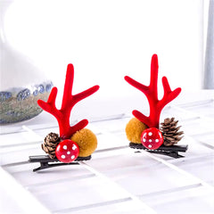 2-Pack Cute Reindeer Ears Hair Clips