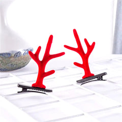 2-Pack Cute Reindeer Ears Hair Clips