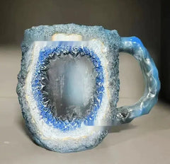 Elegant Resin Mineral Crystal Coffee Mug - 400ml