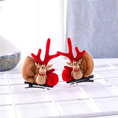 2-Pack Cute Reindeer Ears Hair Clips