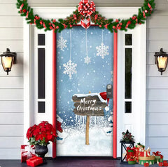 Christmas Fabric Door Hanging Background