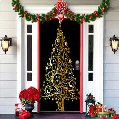 Christmas Fabric Door Hanging Background