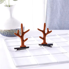 2-Pack Cute Reindeer Ears Hair Clips