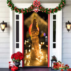 Christmas Fabric Door Hanging Background