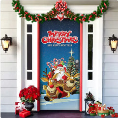 Christmas Fabric Door Hanging Background