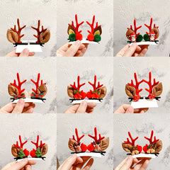 2-Pack Cute Reindeer Ears Hair Clips