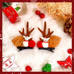 2-Pack Cute Reindeer Ears Hair Clips