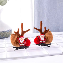 2-Pack Cute Reindeer Ears Hair Clips