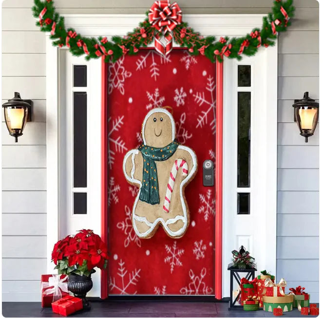 Christmas Fabric Door Hanging Background