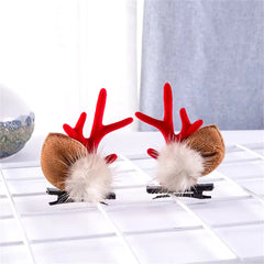 2-Pack Cute Reindeer Ears Hair Clips