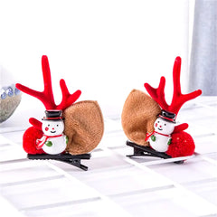 2-Pack Cute Reindeer Ears Hair Clips