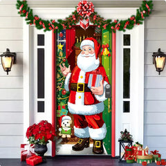 Christmas Fabric Door Hanging Background